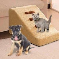 Dog Stairs Indoor Outdoor Use Sturdy Machine Washable Cover Stable Comfortable