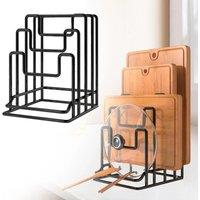 Cutting Board Rack Kitchen Supplies Gadgets Pot Lid Holder for Restaurant Baking Sheet Cutting Board