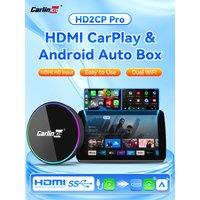 HD2CP Pro CarlinKit HDMI Wireless CarPlay & Android Auto Adapter WiFi Bluetooth Auto Connect For Netflix HDMI Device Plug & Play