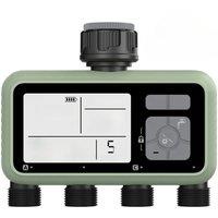 Reswat 4-Outlet Water Timers Multifunctional Sprinklers Multi Caliber Adaptation Convenient Installation Youngs Garden Tools