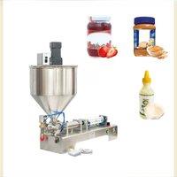 Horizontal Heating Paste Double Head Filling Machine Honey Cream Stirring Quantitative Packaging Machine