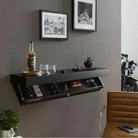 Wood Floating Wall Shelves Magic Flap Hidden Shelf with Secret Compartment Wall-mounted Storage Wood