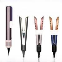 2-in-1 Hair Straightener and Dryer Combo - Negative Ion Heating Flat Iron for Quick, Long - Lasting