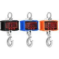 500KG/1000KG/1500kg Digital Crane Scale High Load Industrial Electronic Heavy Duty Hook Weight Balance N/lb/kg 3 Units Scales