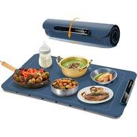 Electric Warming Tray, Full Surface Warming Mat for Food, Rollable and Portable, Fast Heating Pad with 3 Temperature Control