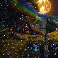 Starlit Sky RGB Laser Light LED Lawn Lamp Starry Sky Party Light Lawn Light Outdoor Garden Projection Light Holiday Decoration