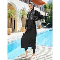 2025 Burkini Long Islamic Modest Muslim's Swimwears Swimming Suit for Women Clothing with Hijab
