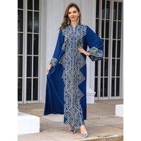 Eid Muslim Party Dress Sequins Abaya for Women Jalabiya Ramadan Long Dresses Abayas Woman