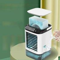 Portable Air Conditioner 3-Speed Small AC Unit Mini Air Cooler 900ML Water Tank Electric Fan With