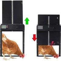 Automatic Chicken Coop Door Induction Metal Intelligent Timing Automatic Opening&Closing Coop Door
