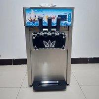 Commercial Soft Ice Cream Machine Factory Outlet Ice Cream Maker Desktop 3 Taste Ice Cream Vending Machine