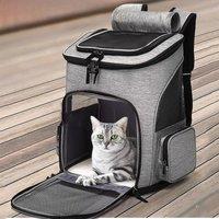 Breathable Pet Cat Carrier Backpack Foldable Pet Carrier Transport Travel Bag Expandable Large Capacity Creative for Cats Dogs