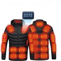 Men 21 Areas Heated Jacket USB Electric Heating Vest for Women Winter Outdoor Warm Thermal Coat