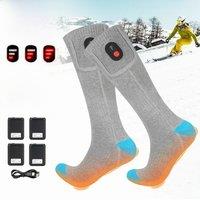 Heated Socks 5000mAh Battery USB Rechargeable Thermal Warmer Ski Heating Socks Winter Outdoor Ski Sports Thermal Insulated Socks