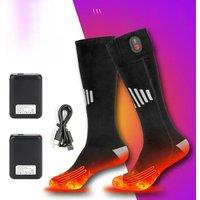 Winter Heated Socks Rechargeable Heating Socks for USB 5000mah Heated Socks Warmth Outdoor Heated Boots Snowmobile Winter Ski