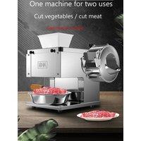 Electric Meat Slicer 1600W Commercial Meat Cutter Stainless Steel Blades Food Cutting Slicing Kitchen Machine