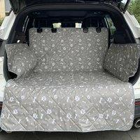 Grey Oxford Cloth Dog Car Seat Cover Thickened Car Trunk Pet Mat Foldable Pet Mat Pad