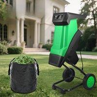 2400W High Power Electric Leaf Crusher Pruner Hand-Pushed Tree Tree Shredder Garden Tool Wood Shred
