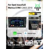 Car Multimedia 7" Screen Stereo for Opel Vauxhall Meriva A MK1 2003-2010 Wireless Carplay Autoradio