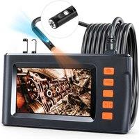 Dual Lens Endoscope Camera with 8 Adjustable Light 1080P 4.3 INCH Sewer Camera Inspection Camera