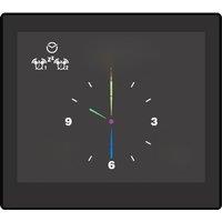 LED Digital Alarm Clocks Waterproof Clock Table Clock With Indoor Temperature Humidity Display for