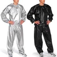 New Heavy Duty Sauna Sweat Suit Exercise Gym Suit Fitness Weight Loss Anti-Rip For Sauna Fitness Gym Weight Loss Heavy Duty
