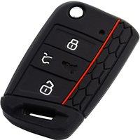 Protect Car Flip Key Shell Fob For 2018-2024 VW Volkswagen Golf MK7 Tiguan e-Golf Jetta Silicone