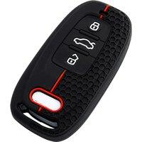 Silicone Key Case Cover Shell For Audi S4 S5 S6 S7 S8 A4 A5 A6 A7 A8 Q5 SQ5 Accessories Remote
