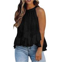 Comfortable Streetwear Elegant Sling Print Shirts Sleeveless Summer Y2k Tops Tank Fashion Clothes