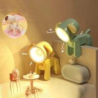 LED Night Light Mini Folding Desk Lamp Cute Pet Lights Dog Puppy Portable Night Light Student Living