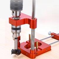 Drill Locator Portable Woodworking Punch Locator Convenient Drill Bit Holder Aluminum Alloy