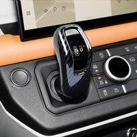 Trim For Land Rover Range Rover Evoque Discovery Defender Jaguar XEL Carbon Fiber ABS Gear Shift Knob Cover Car Accessories Auto