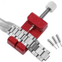 1Piece Red Metal Watch Band Bracelet Adjusting Repair Strap Remover Tools Watchmaker Dedicated Device To Renew Watch