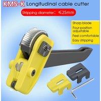 KMS-K Optical Cable Sheath Opener Cutter Cable Jacket Slitter Optical Fiber Tool Longitudinal Stripper Fiber