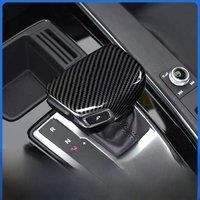 Trim For Audi A4L Q5L 2024 2025 Carbon Fiber ABS Gear Lever Shift Knob Cover Wrap Protector Car Interior Accessories Auto