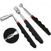 1Pcs Telescopic Adjustable Magnetic Pick-Up Tool Magnetic Telescopic Magnet Grip Long Pen Telescopic Magnet Stick with LED Light