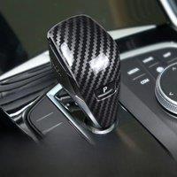 Carbon Fiber ABS Gear Lever Shift Knob Cover Protector Trim For BMW 3 Series G20 G21 2020-2024 Car Interior Accessories Auto
