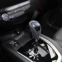 Carbon Fiber ABS Gear Shift Knob Cover Car Interior Accessories Auto Trim For Nissan X-TRAIL Qashqai Terra Sylphy Murano