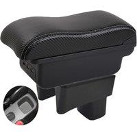 Suzuki Swift GLX Armrest box central console storage case driver elbow support carbon fibre