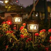 Solar Ground Light with Smart Light Control, Landscape Lighting for Garden Yard Stairs
