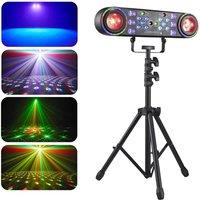 DJ Party Strobe Lights With Tripod DMX / Remotre Control 80W Magic Ball Laser Light LED Purple Lights Waterwave Effect Lighting