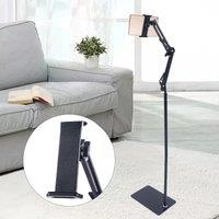 Universal Adjustable 360 Tablet Holder Floor Stand Clamp Phone IPad