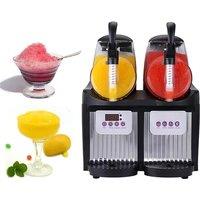 Slush Machine Commercial Stainless Steel 4L Double-Cylinder Smoothie Juice Snow Melting Maker