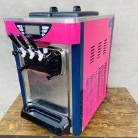 Commercial Ice Cream Machine 10-12L / H Yield 1100W Countertop Soft Serve Ice Cream Maker Stainless Steel Cylinder