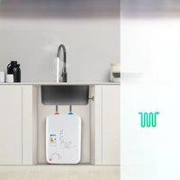 Tankless Water Heater Electric 220-240V, 1500W Instant Water Heater Under Sink, 8L Demand Water Heaters Kitchen Aid for Home