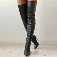 New autumn and winter European and American style fashionable personality over-the-knee large size