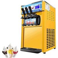 Commercial Ice Cream Machine Ice Cream Maker Stainless Steel Cylinder LED Panel Auto Clean Pre-cooling For Restaurant