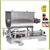 500ml Peanut Butter Filling Machine With Heating Stirrer Honey Sesame Paste Packaging Machine