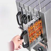 Stainless Steel Electric Smokeless Kebab Machine Vertical BBQ Meat Rotary Kebab Skewer Grill Making Machine