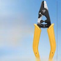VCFS-33 Yellow Three-port Fiber Optical Stripper Pliers Wire Strippers for FTTH Tools Optic